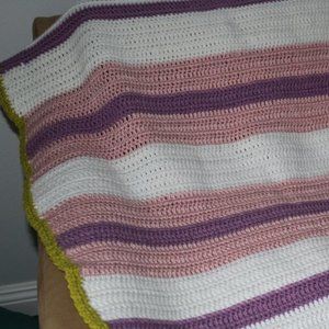 Striped Crochet Baby Blanket